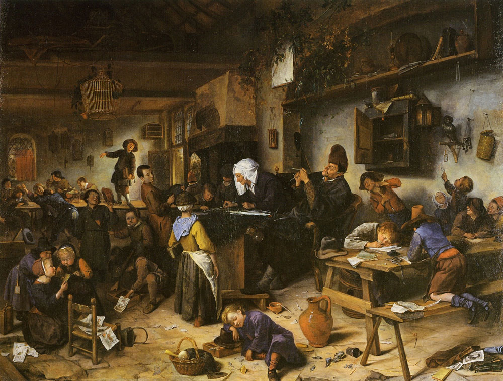 Jan Steen - A School for Boys and Girls
